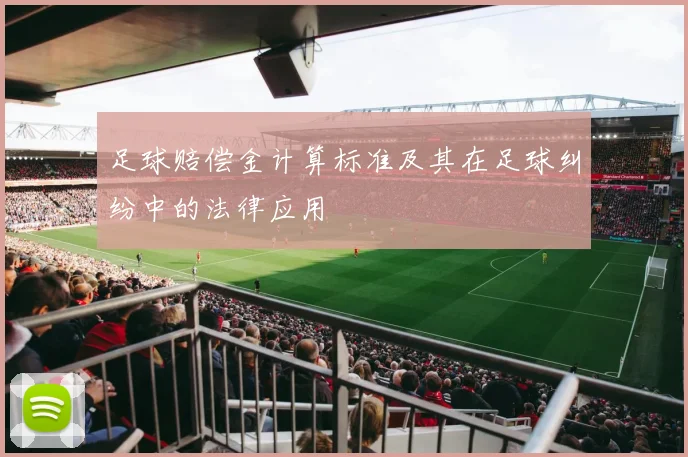 足球赔偿金计算标准及其在足球纠纷中的法律应用